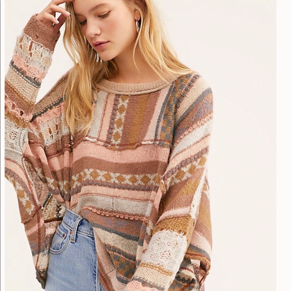 Free People December Skies Poncho